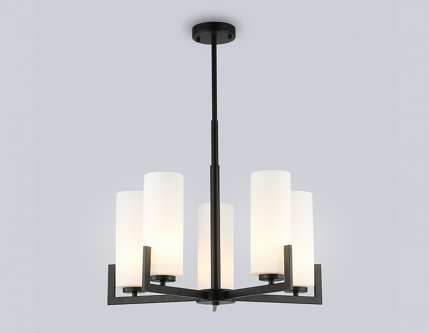 LH56057/5 BK/WH черный/белый E27*5 max 60W D600*750