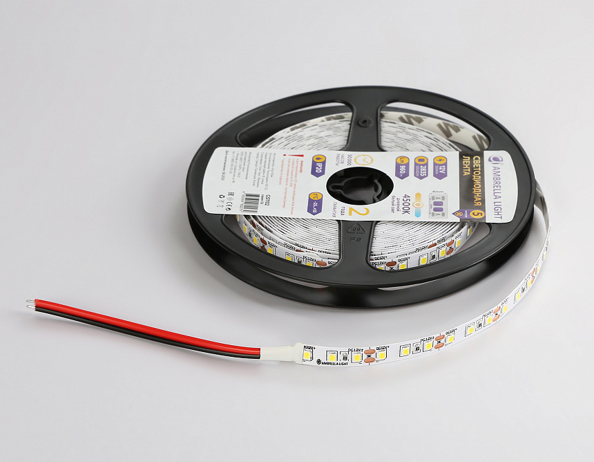GS1102 2835 120Led/ 9.6W m/ 12V IP20 4500K/ 5000*8*1.2mm (2 конт.) GS1102 2835 120Led/ 9.6W m/ 12V IP20 4500K/ 5000*8*1.2mm (2 конт.)