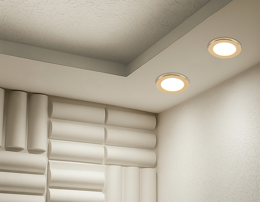 TN6634 GD золото IP44 GX53 D100*60