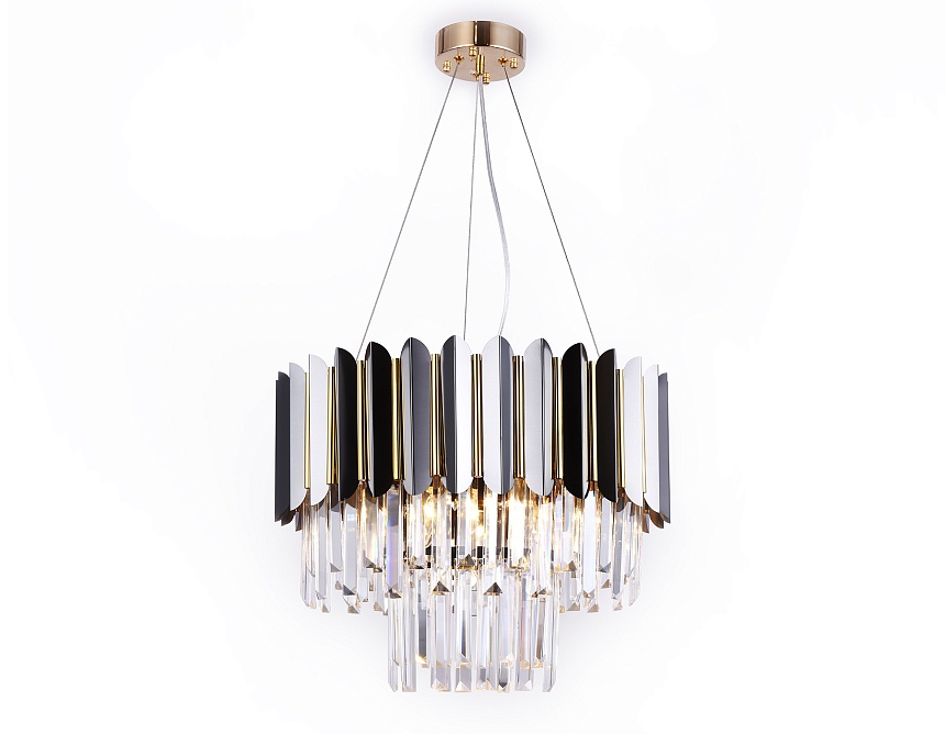 TR5297/7 DCH/GD черный хром/золото E14/7 max 40W D500*780