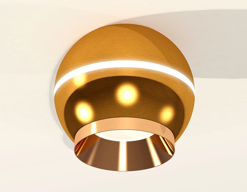 XS1105002 PYG золото желтое полированное MR16 GU5.3 LED 3W 4200K (C1105, N7034)
