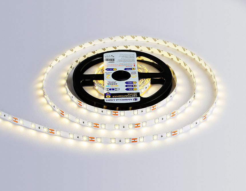 GS1002 2835 60Led/ 4.8W m/ 12V IP20 4500K/ 5000*8*1.2mm (2 конт.) GS1002 2835 60Led/ 4.8W m/ 12V IP20 4500K/ 5000*8*1.2mm (2 конт.)