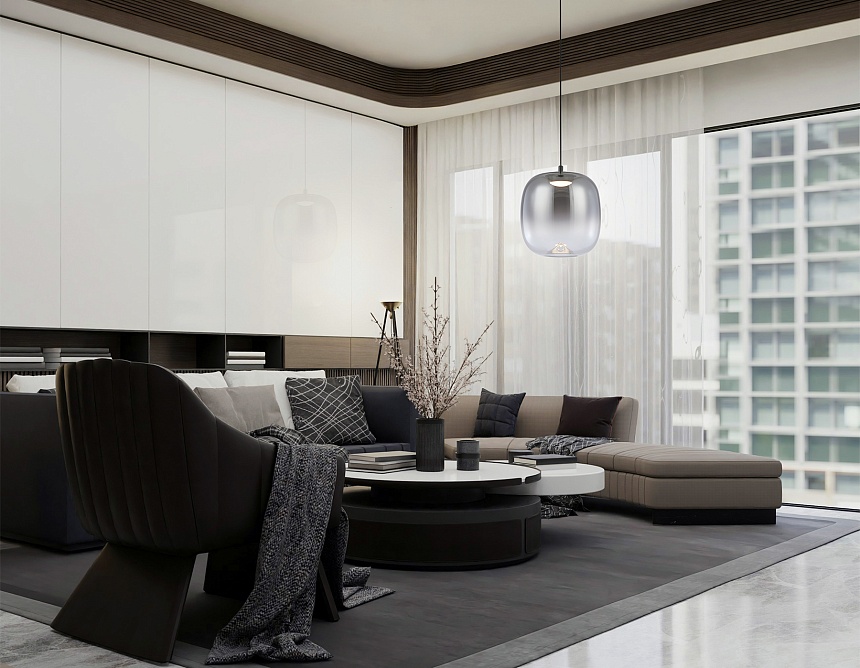 LH11092 BK/SM черный/дымчатый 4W 3000K D150*170