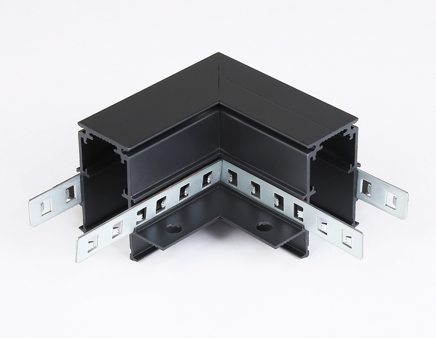 GL3354 BK черный коннектор угловой встраиваемый 85*85*H46.8