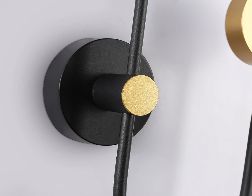 FL51602/3 BK/GD черный/золото 11W 4200K+GU10 424*275*100 FL51602/3 BK/GD черный/золото 11W 4200K+GU10 424*275*100