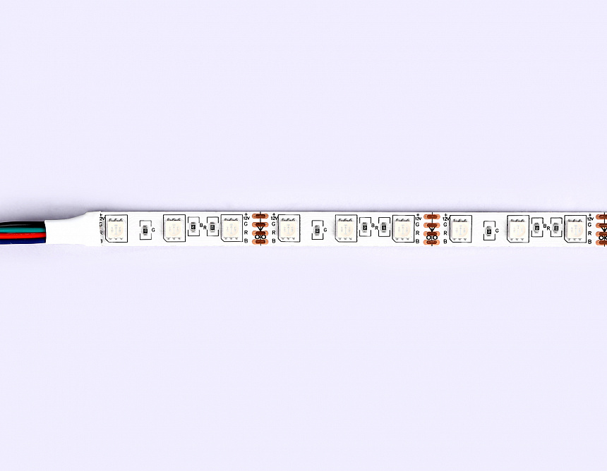 GS2202 5050 60Led/ 14.4 m/ 12V IP20 RGB/ 5000*10*1.87mm (4 конт.)