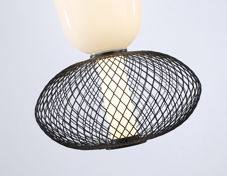 LH11007 BK/FR черный/белый матовый 15W 3000K D220*350