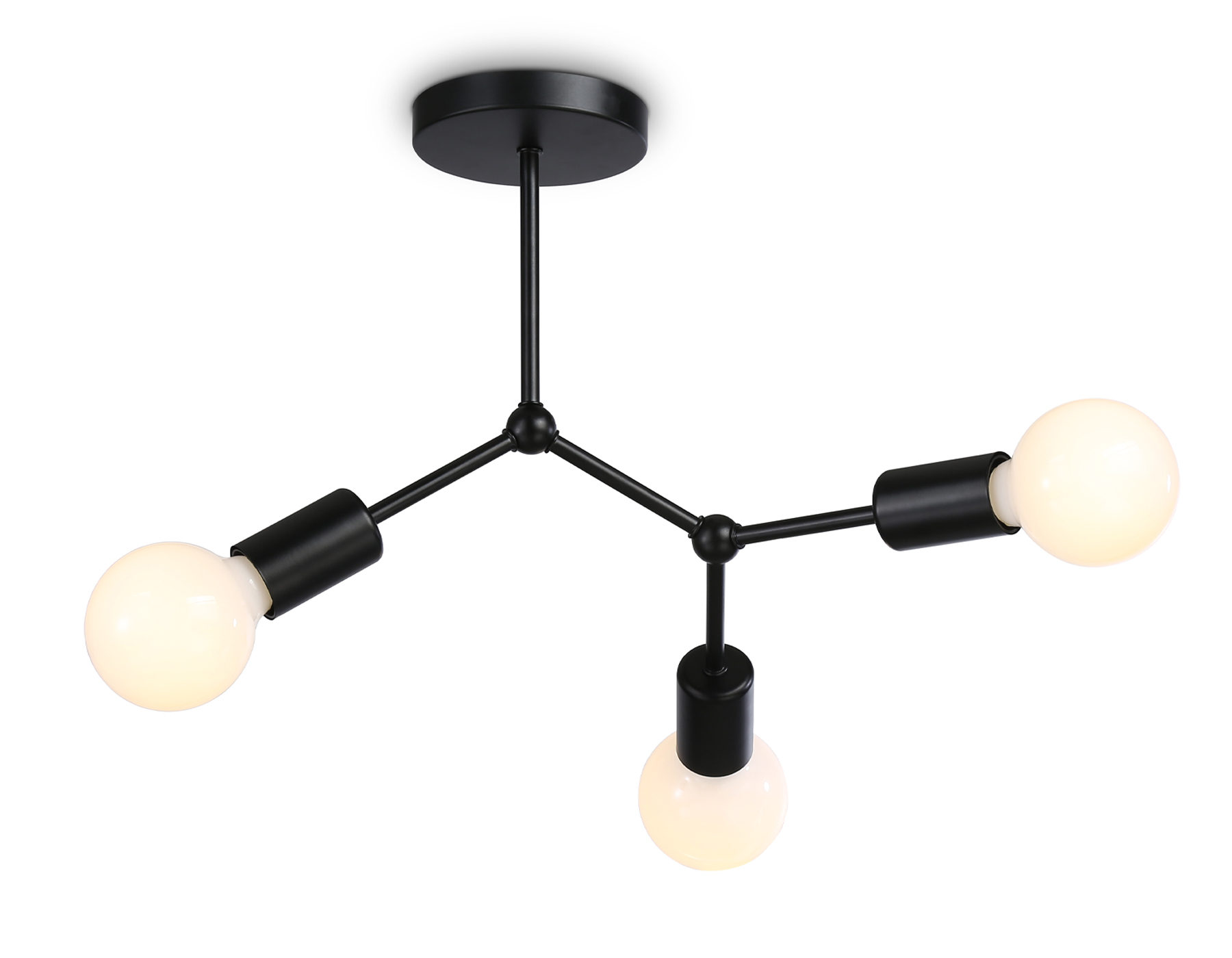 TR8027/3 BK черный E27*3 max 40W D400*390