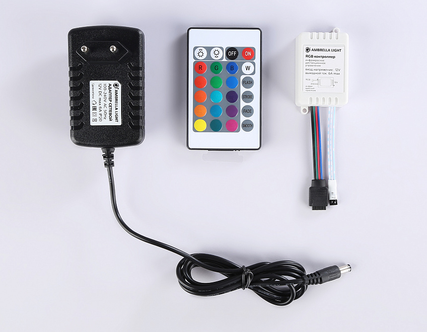GS2402 5050 60Led/ 14.4W m/ 12V IP20 RGB/ 5000*10*1.87mm (4 конт.) комплект GS2402 5050 60Led/ 14.4W m/ 12V IP20 RGB/ 5000*10*1.87mm (4 конт.) комплект