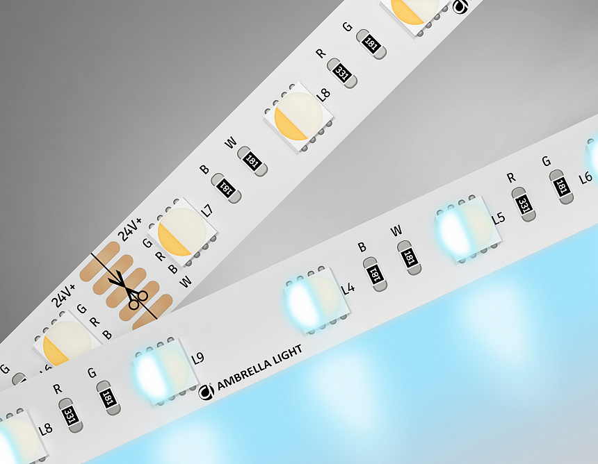 GS4403 5050 60Led/ 10W m/ 24V IP20 RGBW+6500K/ 5000*10*1.87mm (5 конт.) GS4403 5050 60Led/ 10W m/ 24V IP20 RGBW+6500K/ 5000*10*1.87mm (5 конт.)