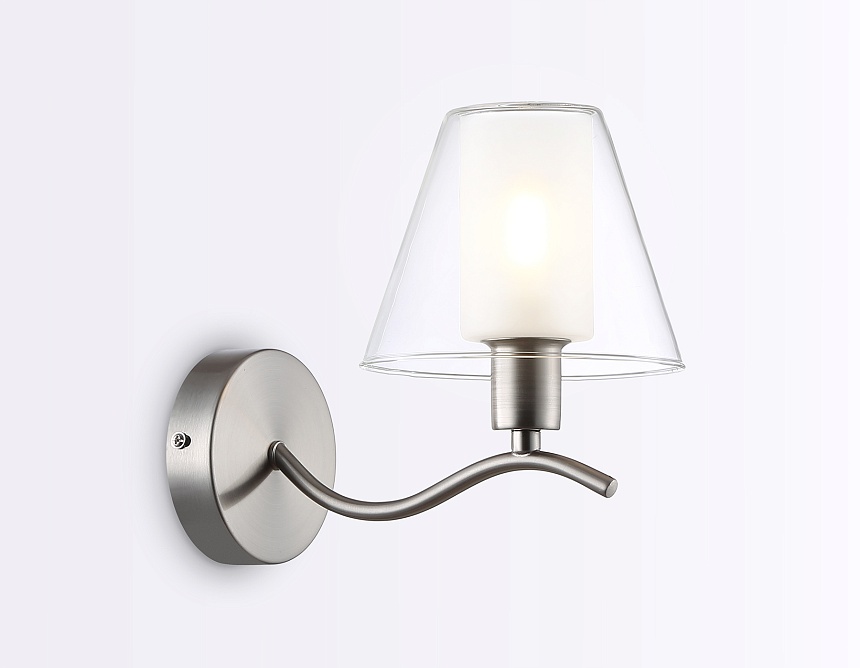 LH57085 SN/FR никель/белый матовый E14 max 40W 230*140*200 LH57085 SN/FR никель/белый матовый E14 max 40W 230*140*200