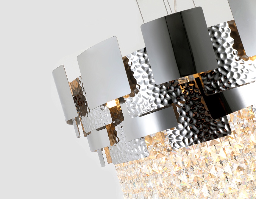 TR5242/9 SL/CL серебро/прозрачный E14/9 max 40W D600*840