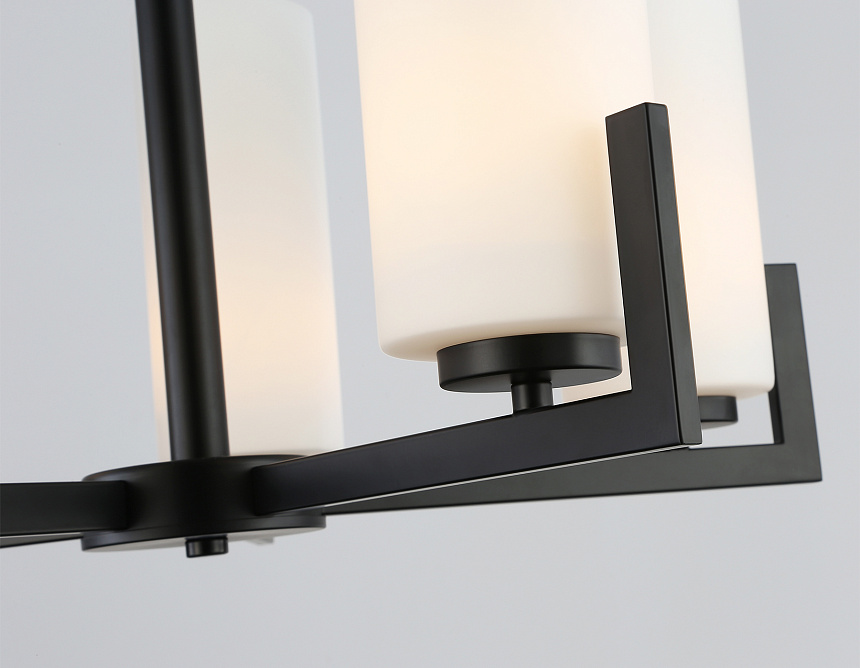 LH56057/5 BK/WH черный/белый E27*5 max 60W D600*750