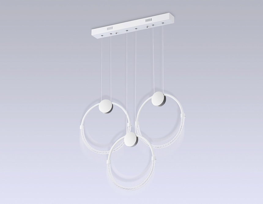 FL10595/3 WH/CH белый/хром 4200K 34W 630*20*1200 (Без ПДУ)