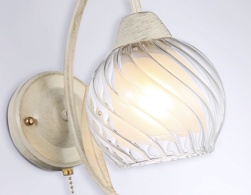 TR3074 WH/GD белый/золото E27 max 40W 224*130*250 TR3074 WH/GD белый/золото E27 max 40W 224*130*250