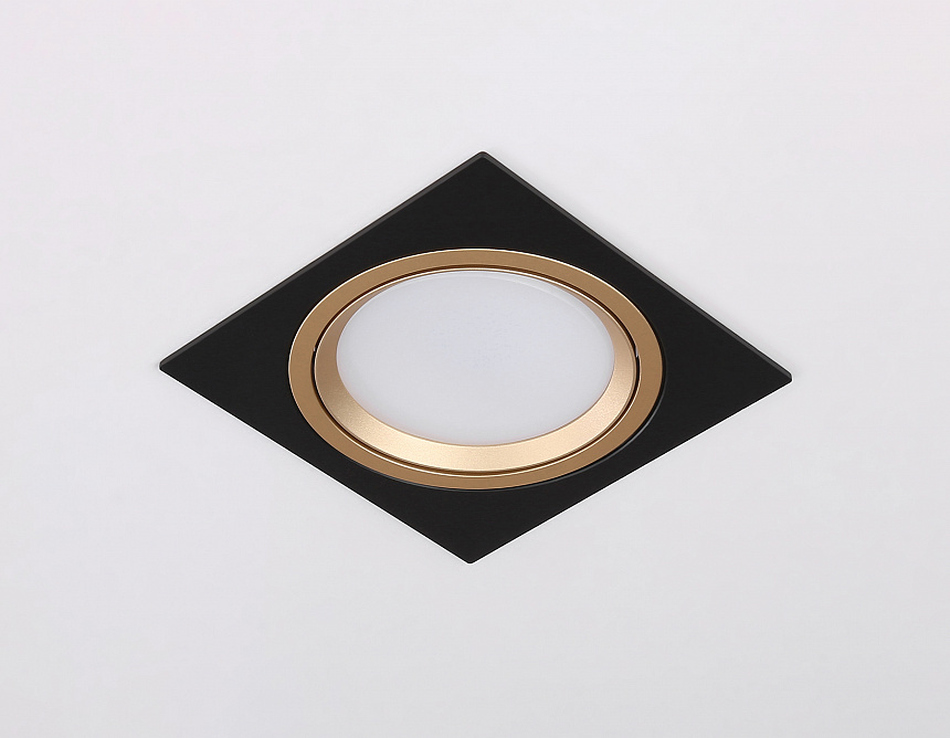 TN51918 BK/GD черный/золото GX53 max 12W 115*115*23