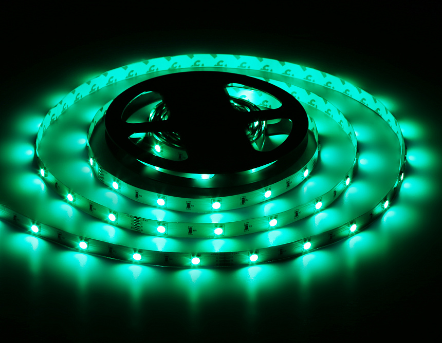 GS4301 5050 30Led/ 7.2W m/ 24V IP20 RGB/ 5000*10*1.87mm (4 конт.) GS4301 5050 30Led/ 7.2W m/ 24V IP20 RGB/ 5000*10*1.87mm (4 конт.)