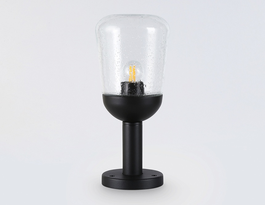 ST2085 BK/CL черный/прозрачный IP54 E27 max 40W D150*350 ST2085 BK/CL черный/прозрачный IP54 E27 max 40W D150*350