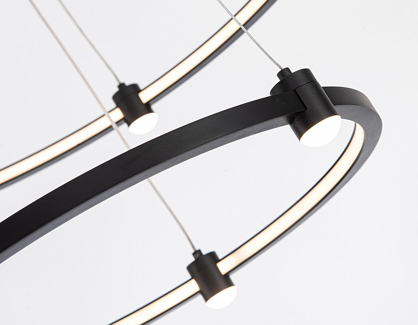 FL5506/2+6 BK черный 45W 3000K/4200K/6400K D600/400*1300 (без ПДУ)