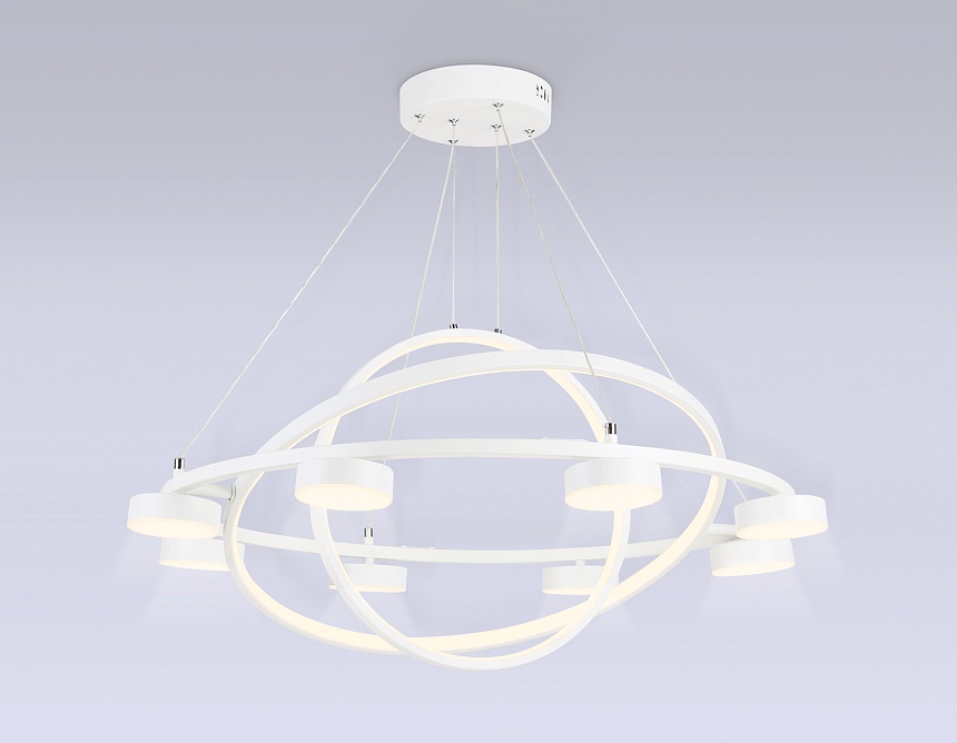 FL51777/3+8 WH белый 3000K/4200K/6400K 112W D800/580/400*1200 (ПДУ ИК)