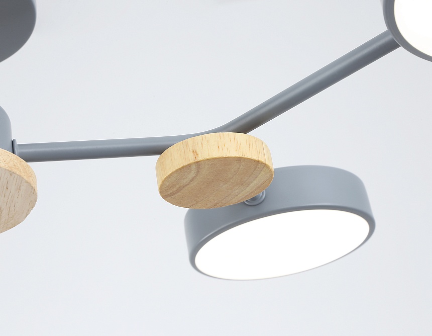 FL4859/4 GR/WD серый/дерево 60W 3000-6000K 700*400*120 (без ПДУ)