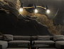 TR8657/3 BK/GD черный/золото E14/3 max 60W 550*100*185