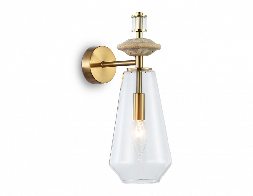 LH53307 BS/CL латунь/прозрачный E14 max 40W 190*130*350