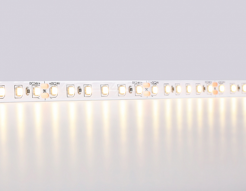 GS3101 2835 120Led/ 10W m/ 24V IP20 3000K/ 5000*8*1.2mm (2 конт.) GS3101 2835 120Led/ 10W m/ 24V IP20 3000K/ 5000*8*1.2mm (2 конт.)