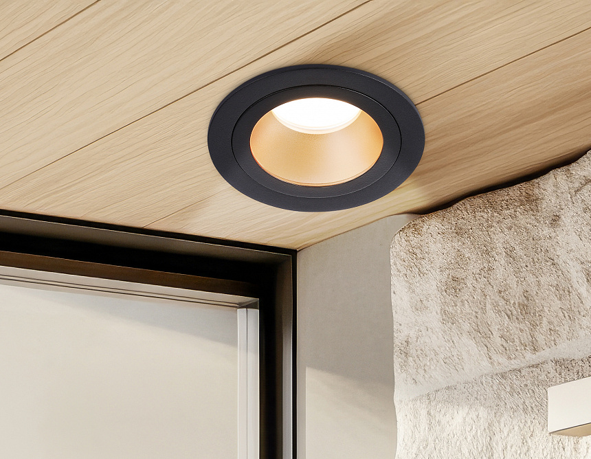 TN102825 BK/GD черный/золото GU5.3 D92*50