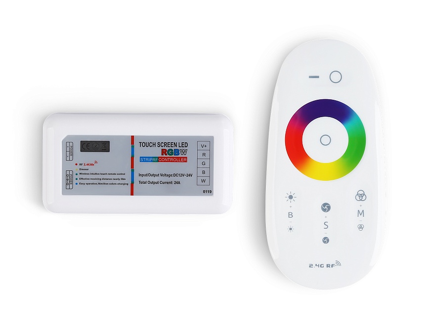 GS11451 контроллер RGB/RGBW (RGB 18A 12V 216W/24V 432W/RGBW 24A 12V 288W/24V 576W ПДУ Радио 2.4 AAA)