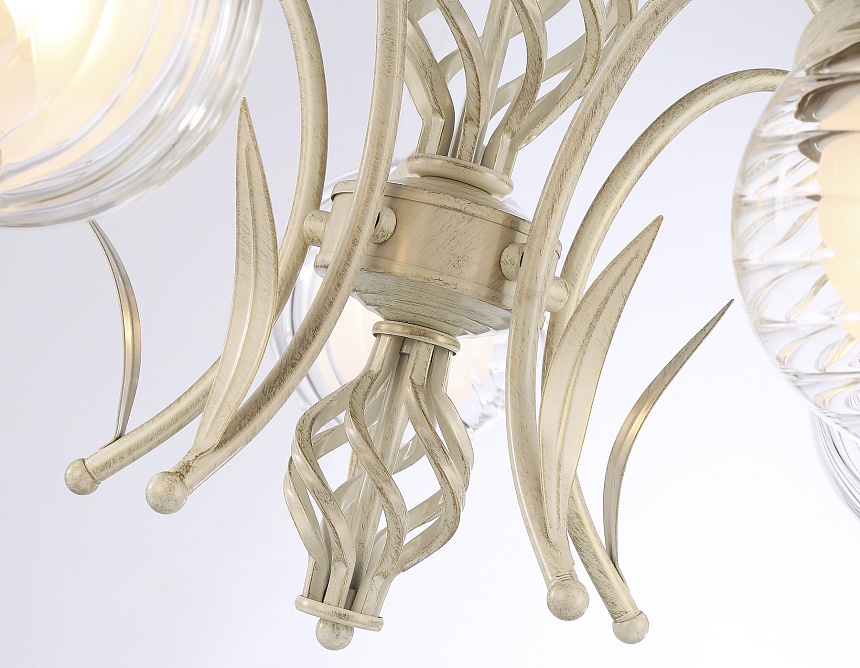 TR3066/5 WH/GD белый/золото E27*5 max 40W D590*340