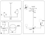 LH53003/8 SN/FR сатин никель/белый матовый G9*8 max 40W D830*680