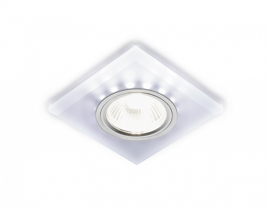 S215 W/CH/WH матовый/хром/MR16+3W(LED WHITE)