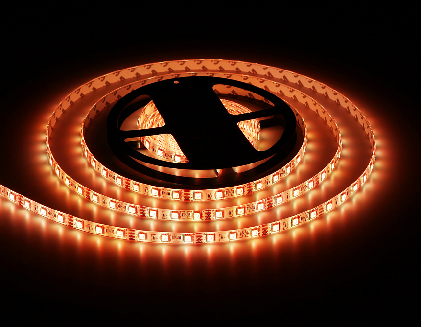 GS2302 5050 60Led/ 14.4W m/ 12V IP65 RGB/ 5000*10*2.87mm (4 конт.) GS2302 5050 60Led/ 14.4W m/ 12V IP65 RGB/ 5000*10*2.87mm (4 конт.)