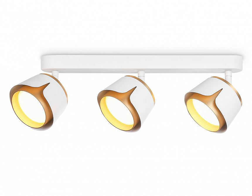 TN71235/3 WH/GD белый/золото GX53/3 380*100*147