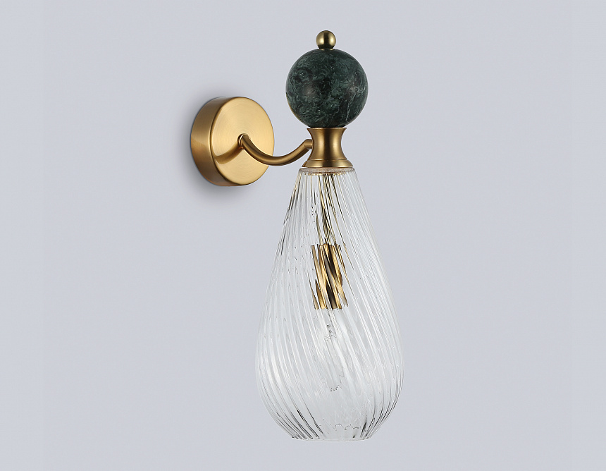 LH53294 BS/CL латунь/прозрачный E14 max 40W 200*125*345