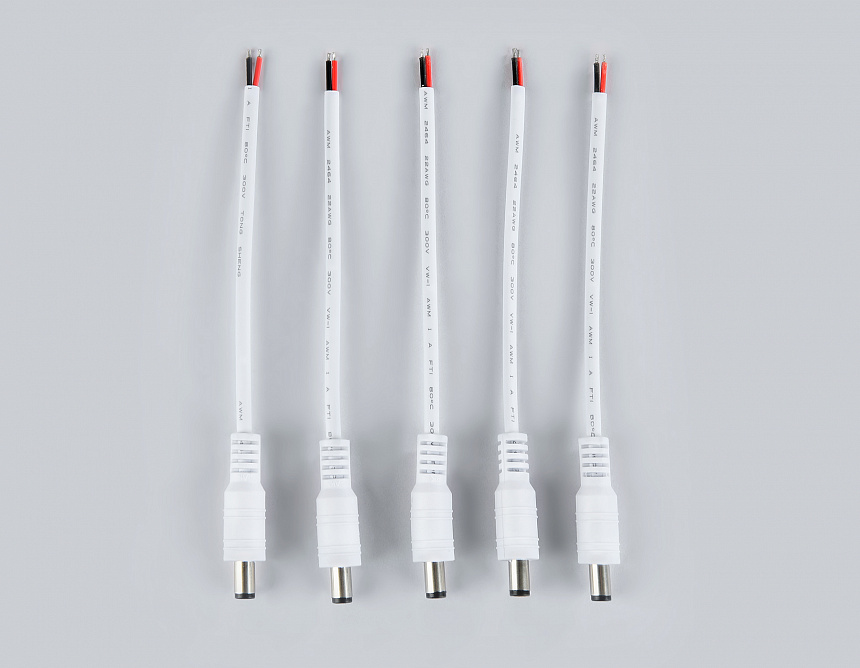 GS7951 соединитель проводной 2,1*5,5 мм папа (5шт)