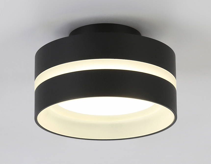 TN5421 SBK/FR черный песок/белый матовый GX53 IP20 D95*60