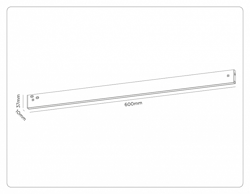 GL2330 BK черный IP20 30W 3CCT 3000/4200/6400K 48V 600*10*37