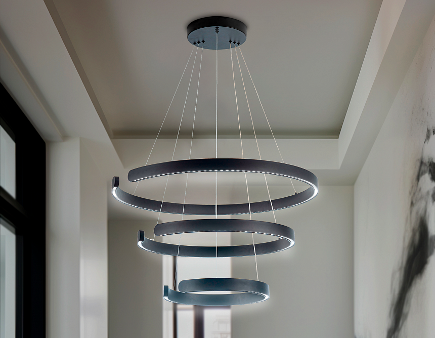 FL5888/3 BK черный 90W 3000K/4200K/6400K D800/600/400*1200 (без ПДУ)