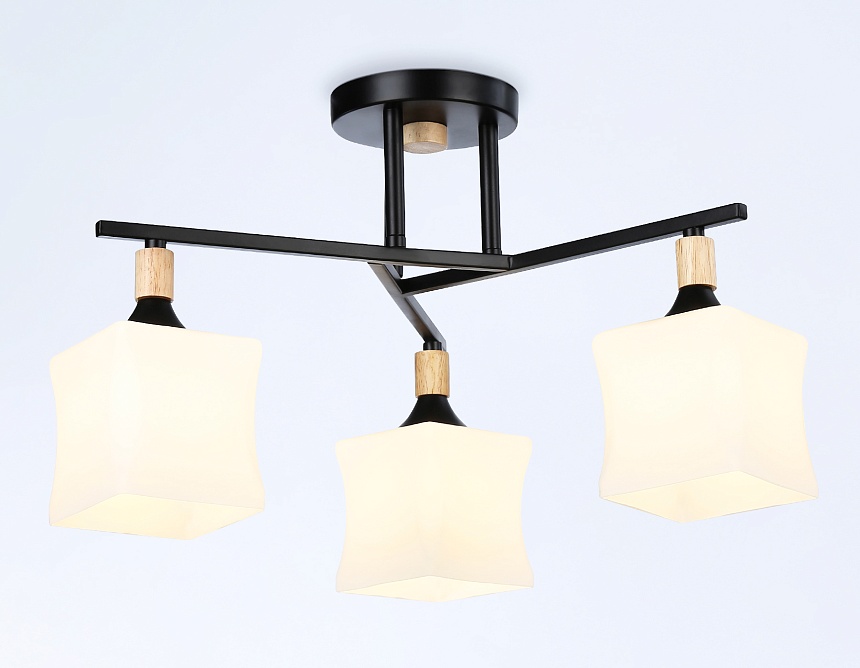 TR9493/3 BK/FR черный/белый матовый E27/3 max 40W D470*280