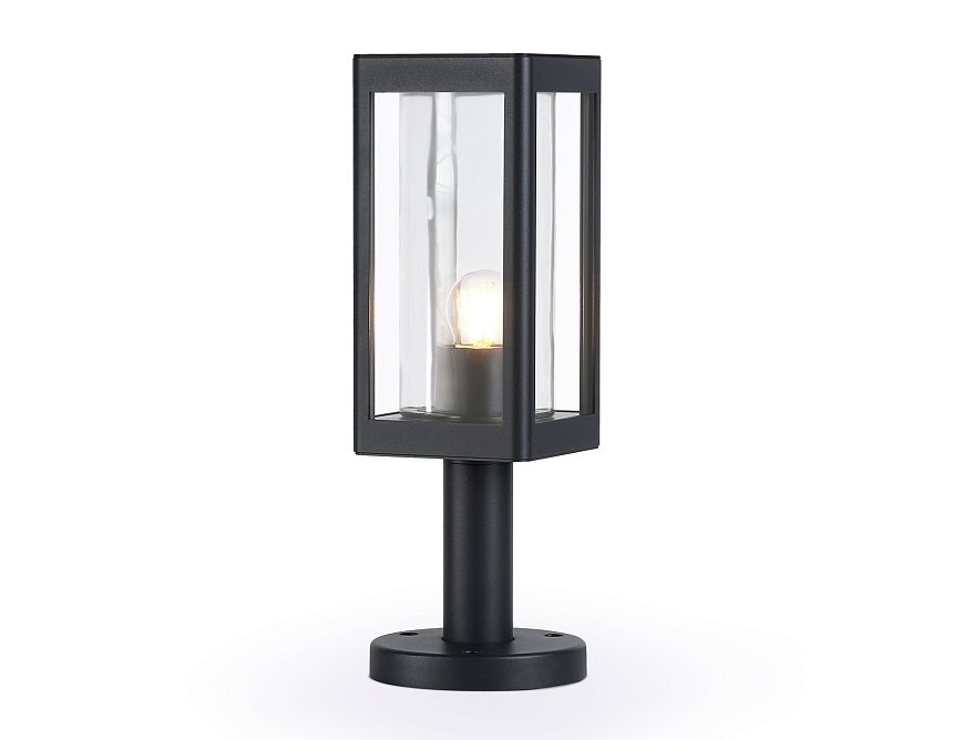 ST2411 BK/CL черный/прозрачный IP54 E27 max 40W 110*110*350 ST2411 BK/CL черный/прозрачный IP54 E27 max 40W 110*110*350
