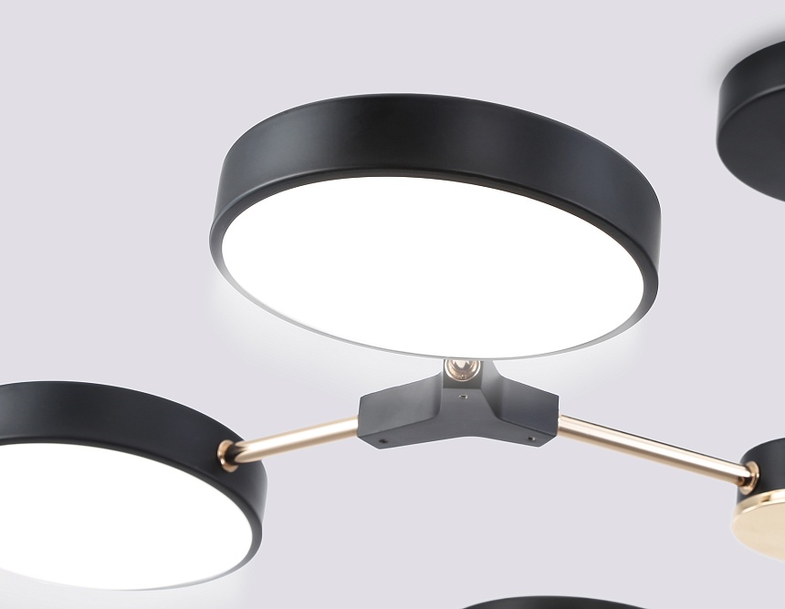 FL516334/6 BK/FGD черный/золото 108W 3000-6000K D780*210 (без ПДУ)