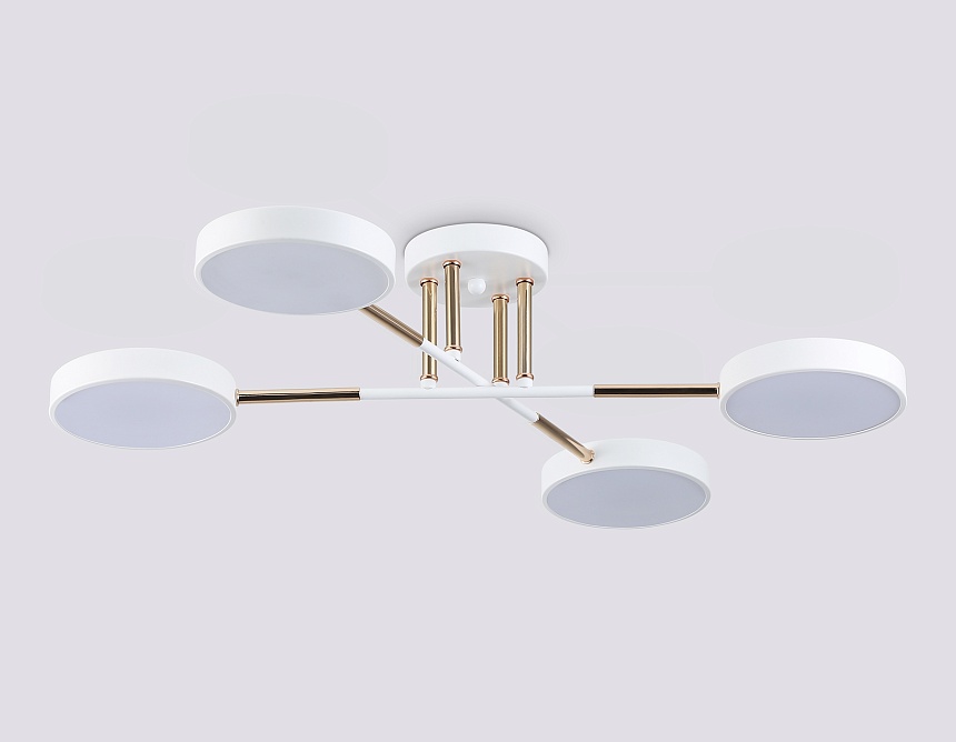 FL516331/4 WH/FGD белый/золото 72W 3000-6000K 610*410*140 (без ПДУ)