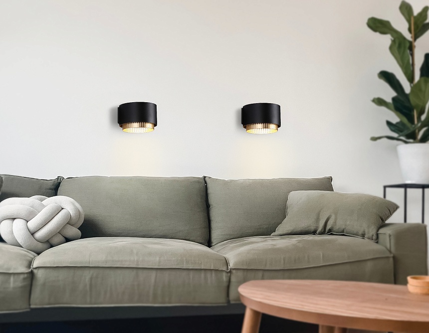 TN71299 BK/GD черный/золото GX53 max 12W 95*62*120