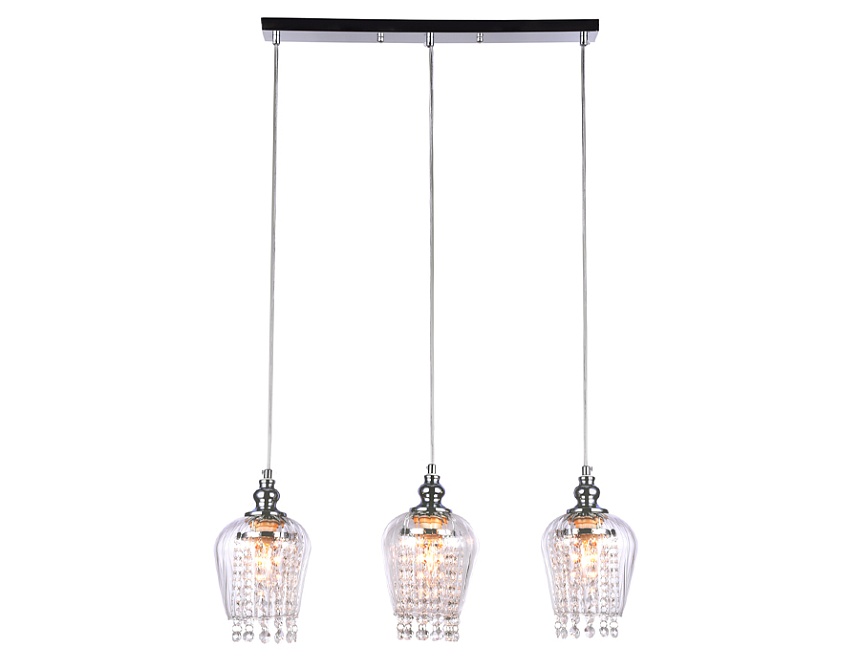 TR3612/3 CH/CL хром/прозрачный E27/3 max 40W 570*140*920