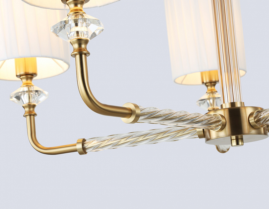 LH71500/5 BS/FR латунь/белый матовый E14*5 max 40W D680*640