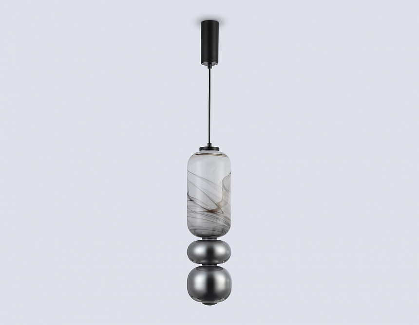 LH11033 BK/MG/SM черный/мраморно-серый/дымчатый 18W 3000K D150*1900