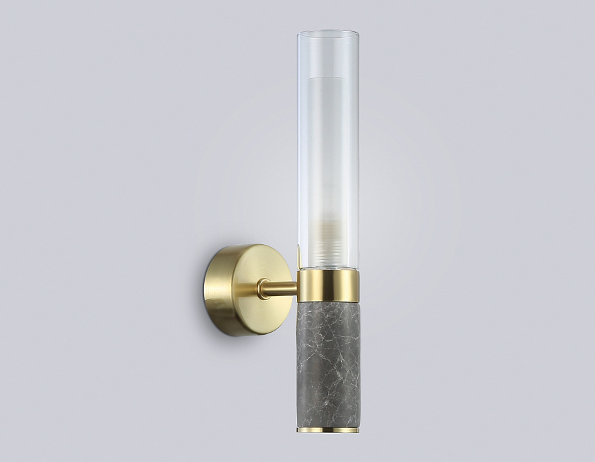 LH53357 GD/CL/WH золото/прозрачный/белый G9 max 40W 100*60*250