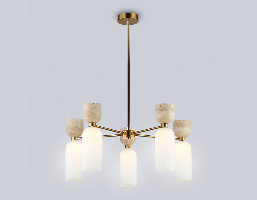 LH53325/5 BS/WH латунь/белый G9*5 max 25W D600*750